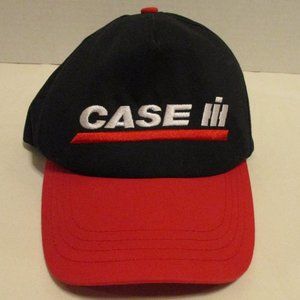 International Harvester Case Black Red White Snapback American Flag Graphic Hat
